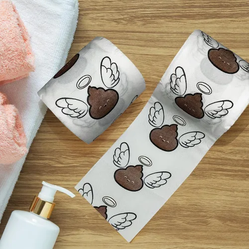 Miniatura 5 de Poop - Decoraciones de feliz cumpleaños para mujeres, hombres, ella, él, 3 capas, 150 hojas, rollo de papel higiénico novedoso, papel higiénico