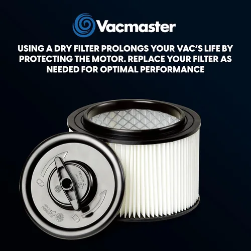 Miniatura 8 de Vacmaster Filtro y retenedor de cartucho lavable de 4-5 galones - VFCF