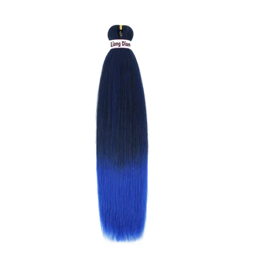 Miniatura 7 de Liang Dian Cabello estirado para hacer trenzas, de 12 pulgadas, 8 paquetes, para sellar en agua caliente, cabello sintético para hacer trenzas