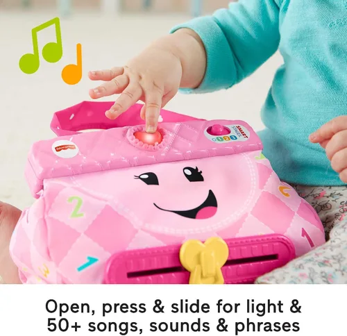 Miniatura 4 de Fisher-Price Laugh & Learn My Smart Purse, rosa, juguete musical para bebé