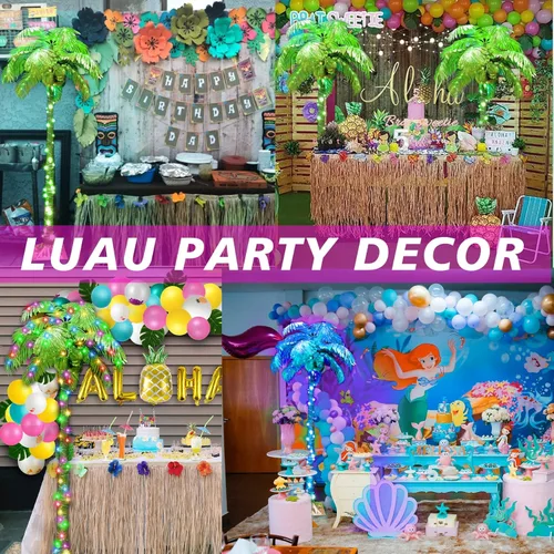 Miniatura 5 de Palmeras iluminadas de 5 pies con control remoto, 35 colores cambiantes, palmeras artificiales iluminadas con cocos, palmera tropical para piscina