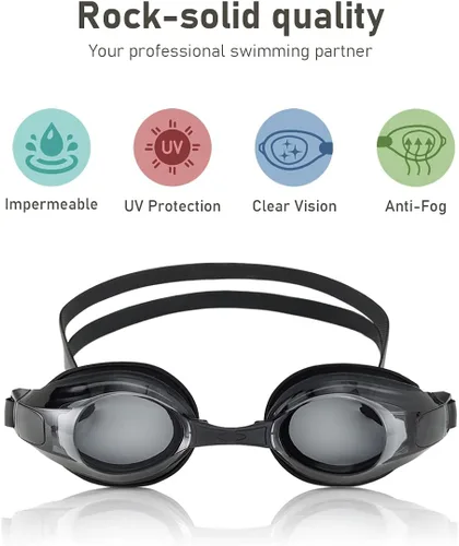 Miniatura 2 de AUTOR Gafas de natación de visión corta, gafas de natación, gafas de natación de corta visión para hombres, mujeres, adultos y jóvenes