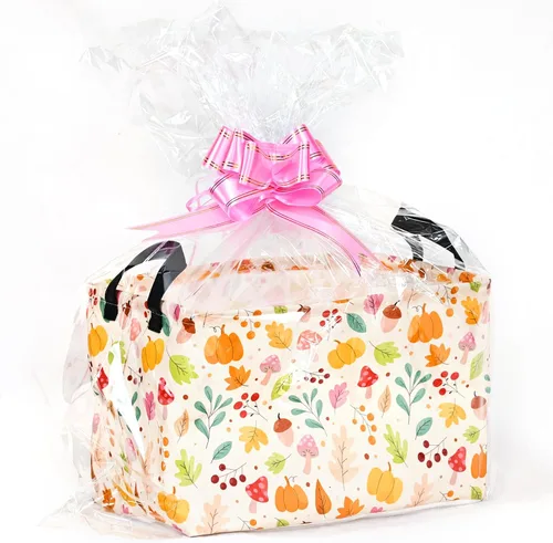 Miniatura 8 de Cesta de almacenamiento para bebé, caja de guardería, cesta de lavandería, cubos de organización para juguetes y ropa con asas (flor azul)