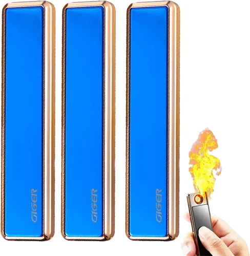 Miniatura 8 de Xipe - Encendedor de arco USB resistente al viento, encendedor de arco USB recargable (dorado)