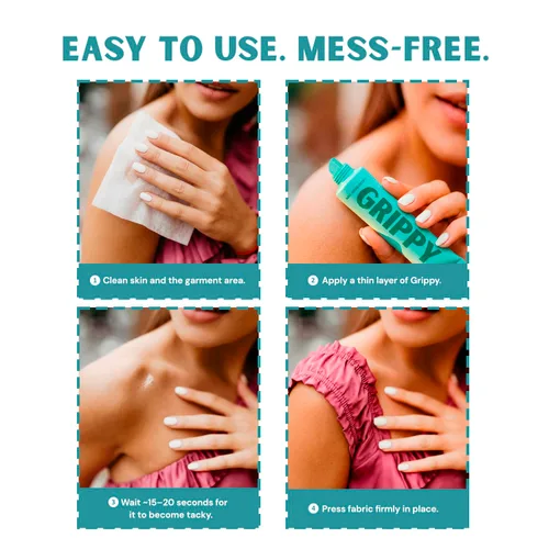Miniatura 4 de Tucky Adhesivo corporal enrollable para ropa, tela, piel, cinta alternativa a la moda para pieles sensibles, invisible y resistente al sudor