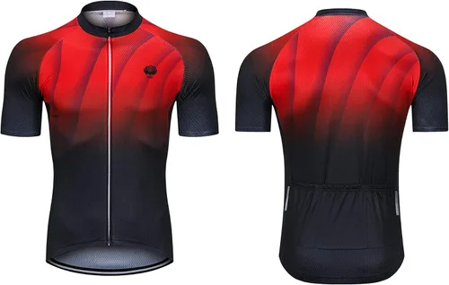 Miniatura 9 de voofly Hombres Ciclismo Jersey Conjunto Hombres Manga Corta Compresión Bicicleta Pantalones Cortos Gel Acolchado Ciclismo Ropa