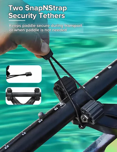 Miniatura 7 de Soporte de paleta de kayak, accesorios de kayak para pesca, accesorios de montaje en pista de kayak de doble cabeza, soporte de paleta compensada