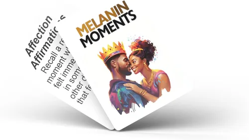 Miniatura 2 de Kinfolk Melanin Moments - Juego de cartas para parejas que invita a la reflexión y ayuda a profundizar la comunicación y la conexión emocional