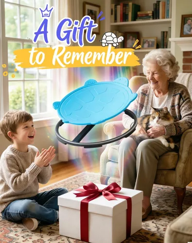 Miniatura 7 de Silla giratoria de tortuga para niños autistas, juguete giratorio sensorial, silla giratoria para niños con autismo, asiento giratorio sensorial