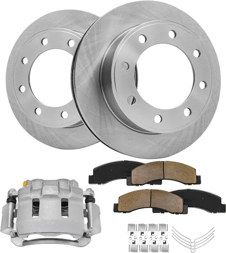 Miniatura 9 de Detroit Axle - Rotores de freno para Jeep Compass 2015-2022 Renegade 2016-2022 Fiat 500X 2016-2022, 2018, 2019, 2020, 2021. Reemplazo de rotores