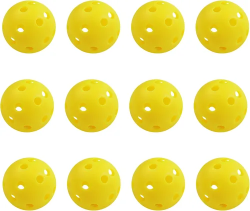 Miniatura 6 de GSE - Paquete de 12 pelotas de golf de práctica de 1.575 pulgadas, pelotas de golf de plástico de vuelo limitado, pelota de golf de entrenamiento