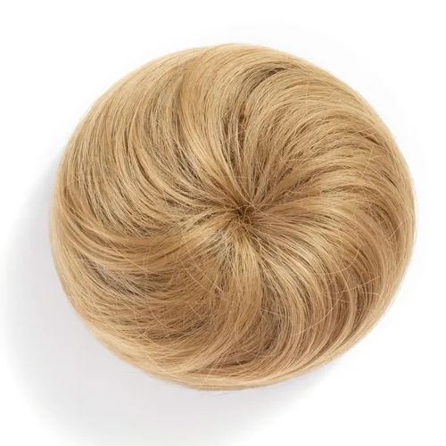 Miniatura 13 de Onedor Extensión de Cabello de Fibra Sintética Chignon Donut Moño Peluca (2# - Marrón Oscuro)