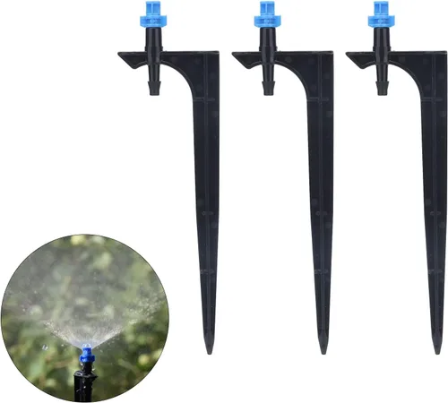 Miniatura 8 de Sistema de riego de jardín, 20 unidades/bolsa gotero de riego con inserto de tierra emisores de riego por goteo de árboles frutales para tubos