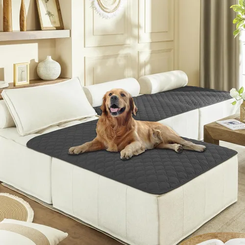 Miniatura 67 de gogobunny Manta 100% Impermeable de Doble Cara para Perros, Cubierta Suave para Cama de Mascotas, Reversible, Protege Muebles, Sillón, Sofá, Coche