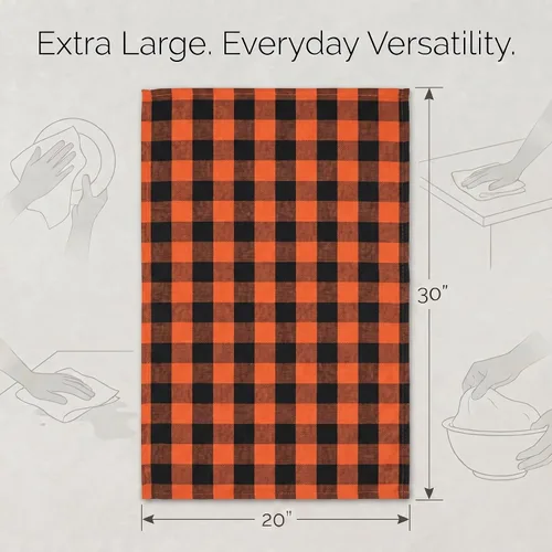 Miniatura 383 de Urban Villa Toallas de cocina 100% algodón para cocina (juego de 6) 20"x30" toallas de cocina altamente absorbentes, juego de ropa de cocina