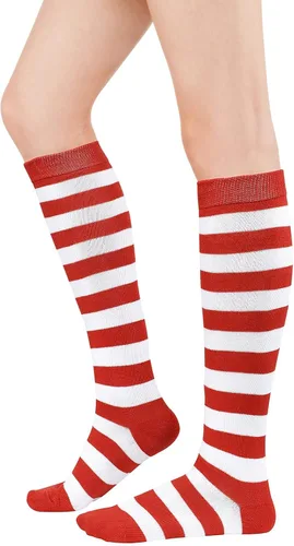 Miniatura 2 de American Trends Striped Knee High Socks for Women Thigh High Socks Long Leg Warmers