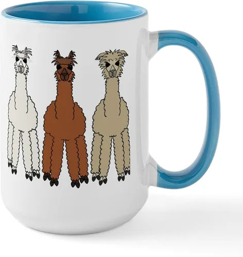 Miniatura 7 de CafePress Alpaca (No Text) Large Mug 15 oz (444 ml) Ceramic Coffee Mug