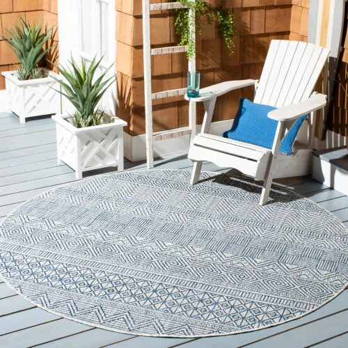 Miniatura 65 de SAFAVIEH Alfombra lavable para exteriores, colección Courtyard de 2.3 x 16 pies, color negro y gris, no desprende pelusa y de fácil limpieza, ideal