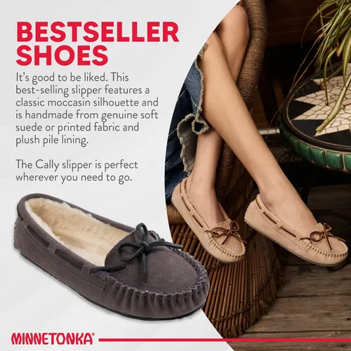Miniatura 3 de Minnetonka - Pantuflas Cally de pelo sintético para mujer