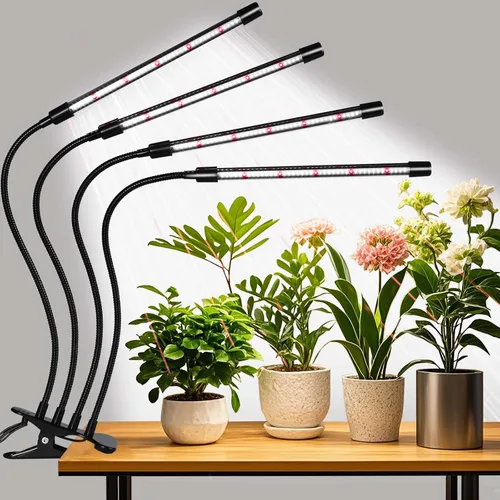 Miniatura 11 de Luces de cultivo de mejora con 168 LEDs, luces de planta con clip para plantas de interior, lámparas de crecimiento de plantas LED blancas+rojas