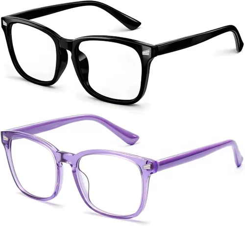 Miniatura 15 de Gafas de luz azul para niños, niñas, niños, adolescentes, antirreflejos, con bloqueo de luz azul, gafas de juegos para pantalla de computadora
