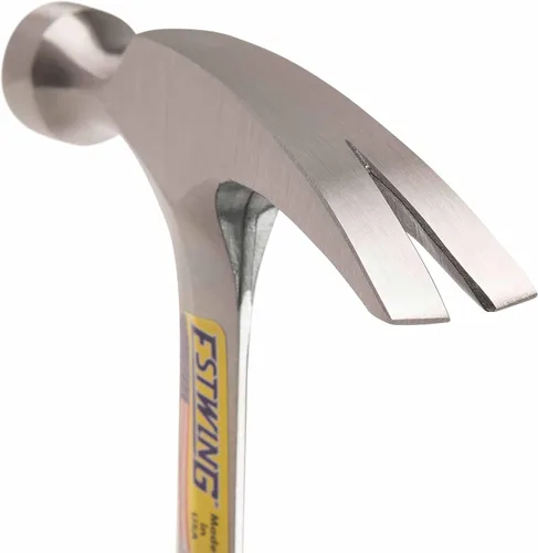 Miniatura 14 de ESTWING Martillo - Garra recta de 16 oz con cara lisa y agarre de cuero genuino - E16S