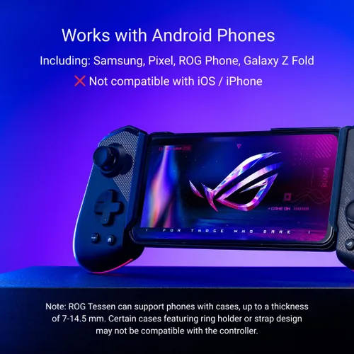 Miniatura 4 de ASUS ROG Tessen Mobile Gaming Controller – Android Phones ONLY, Foldable, Compact, Wired USB-C, Programmable, Fast Charging, RGB – for Call of Duty