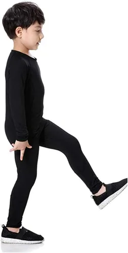 Miniatura 2 de Camiseta y pantalones de compresión de fútbol para niños y jóvenes, camisas atléticas de manga larga, mallas deportivas de fútbol, conjunto de capa