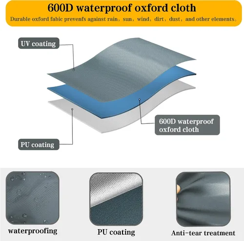 Miniatura 3 de Funda para jaula eléctrica para estante de sentadillas, cubierta impermeable de alta resistencia para equipos de gimnasio con cremallera, refugio
