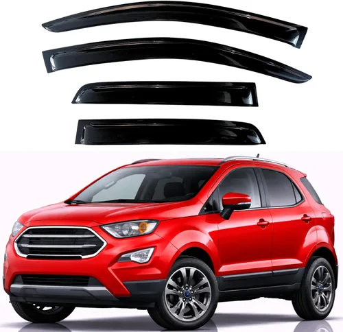 Miniatura 182 de KPY Visor de ventana compatible con Hyundai Tucson 2021-2025, 4 piezas de deflector de ventilación para ventana lateral, estilo Mugen, protector