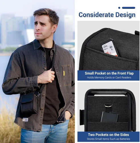 Miniatura 5 de JJC Funda de viaje para cámara Sony A6700 A6000 A6100 A6400 A6500 A6300+lente de 0.630-1.969 in, RX1R III, para Fujifilm X-E5 X100VI X100V, Ricoh