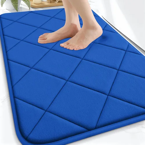 Miniatura 103 de OLANLY Tapete de baño de espuma viscoelástica de 24 x 16 pulgadas, ultra suave y absorbente, lavable a máquina, cómodo tapete de baño para suelo