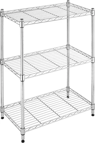 Miniatura 11 de Whitmor Estantería de 5 niveles ajustables con ruedas, capacidad de 400 libras por estante, máximo 2000 libras en total, 21 pulgadas de largo x 12