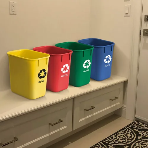 Miniatura 7 de Acrimet cubo de basura para reciclado 13 QT (4 unidades)