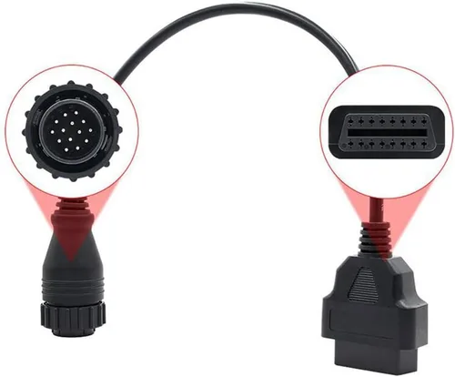Miniatura 5 de Cable adaptador OBDII de 14 pines a 16 pines para Mercedes Benz Sprinter OBD2 macho a hembra Conenctor Cable para leer información de diagnóstico