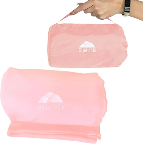 Miniatura 11 de BlueHills Mantas de Viaje Ultra Compactas para Dos con Estuche de Transporte Portátil Estuche Mantas de Avión Grandes de Felpa Suave Premium Paquete