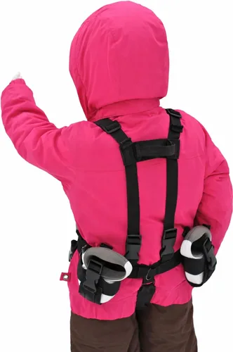 Lil' Ripper Gripper Entrenador de esquí y snowboard para niños con correas retráctiles y conector de punta, montado a mano en Canadá