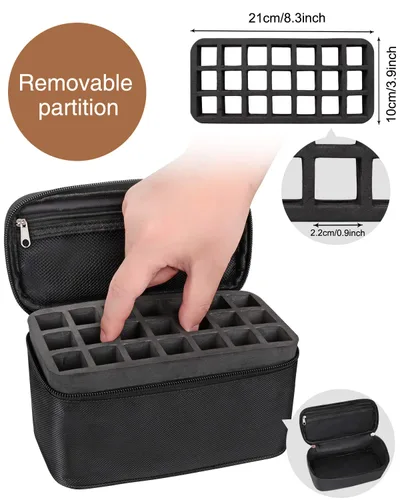 Miniatura 2 de Bolsa organizadora de lápiz labial, estuche para bálsamo labial, bolsa para lápiz labial, bolsa de maquillaje para artistas, bolsa de cosméticos