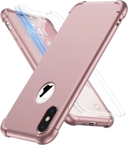 Miniatura 22 de ORETECH Funda para iPhone XR, con [2 x Protectores de Pantalla] [Prueba de Caídas de Grado Militar de 10 Pies] [Protección de Cámara] 360° A Prueba