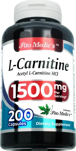 Miniatura 2 de FITO MEDIC'S Suplemento de L-carnitina de laboratorio, fórmula de acetil L-carnitina, 200 cápsulas