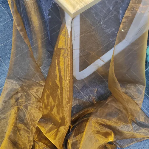 Miniatura 6 de Tela de organza transparente ligera de dos tonos, tela de gasa holográfica iridiscente de encaje, tela de tul oganza para vestido, fiesta, fondo