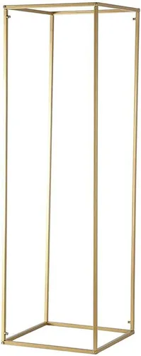 Miniatura 7 de Efavormart - Paquete de 2 soportes de metal para flores de boda de 40 pulgadas, soporte geométrico para centro de mesa Dorado