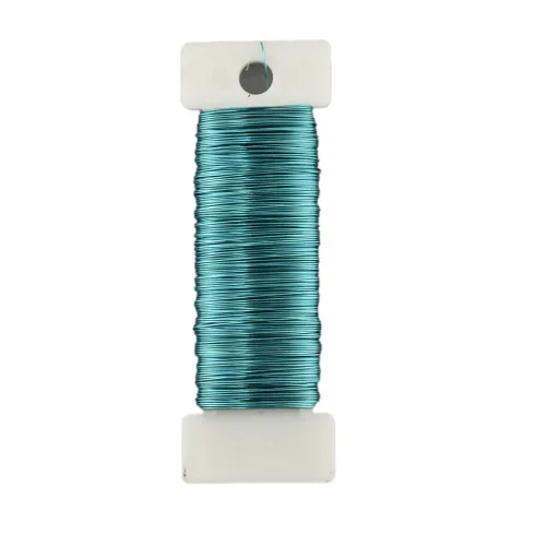 Miniatura 33 de HAHIYO Alambre Negro de Calibre 22 - 1 Rollo, 38 Yardas (115 Pies) Alambre Floral Flexible para Manualidades, Coronas de Navidad, Arreglos