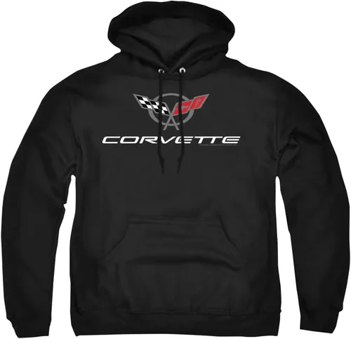 Popfunk Chevy Corvette Chevrolet Vintage GM Logo Sudadera con capucha