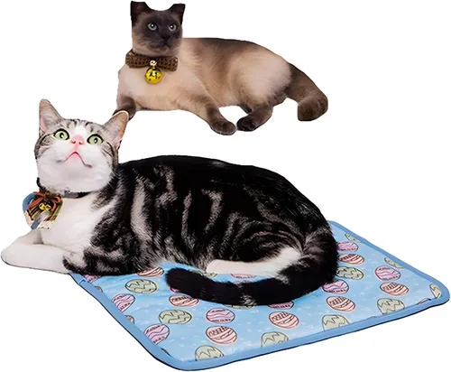 Miniatura 11 de NACOCO - Colchoneta refrescante para mascotas, para gatos, perros, cojín de verano, refrescante, cómoda, suave para mascotas y adultos Rosa