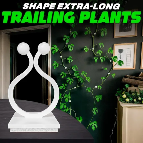 Miniatura 8 de 100 clips transparentes para plantas trepadoras de interior, clips de pared blancos y flexibles para plantas trepadoras para organizar enredaderas