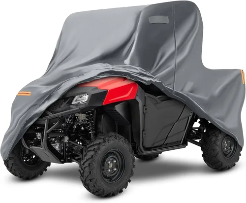 Miniatura 13 de Funda impermeable UTV compatible con Can-am Defender de 2 plazas, 6 capas para todo tipo de clima, con rejillas de ventilación, cremallera de puerta