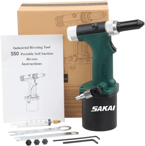 Miniatura 6 de SAKAI Sanhe - Remachadora hidráulica neumática S50 No es estilo de succión automática