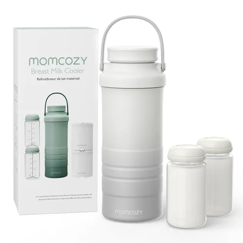 Miniatura 12 de Momcozy Enfriador portátil de leche materna de 22 onzas para exteriores, salvavidas con enfriamiento total de 360° durante 24 horas, enfriador
