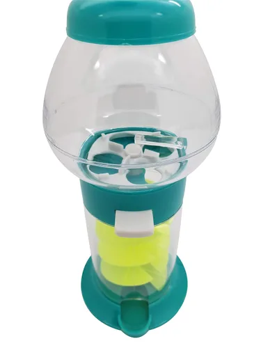 Miniatura 3 de Máquina de goma colorida de galaxia en espiral de 7 pulgadas, dispensador de goma de caramelo estilo giratorio (verde)